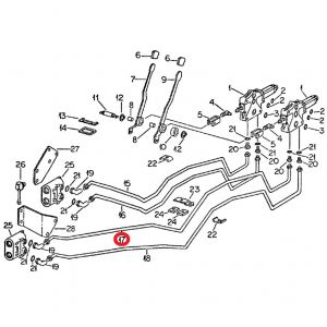 104616C1 Tube, Hyd 2nd Raise