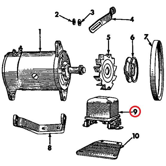 121578C1 Voltage Regulator, Cub 6 Volt