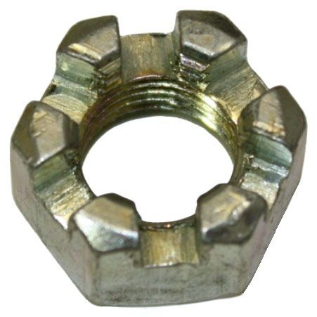 1/2-20 King Pin Slotted Jam Nut (Castle Nut) - EC Carburetors