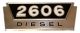 380658R1U Emblem, 2606 Diesel