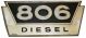 381558R1U Emblem. 806 Diesel