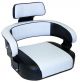 7579 Seat Assy, Black/White Vinyl 806