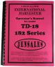 IHOTD18182S Operators Manual - TD18 182 Series